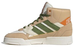 Кеды Adidas Drop Step Skateboarding Unisex, бежевый/коричневый/зеленый id1001 | white/green