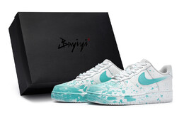 Кроссовки Nike Air Force 1 Skateboarding Shoes Men Low-top Green, зеленый cw2288-111(team80-男款油彩现场s-box) | white/green