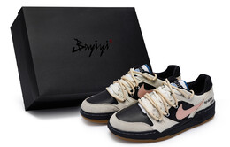 Кроссовки Nike Full Force Skateboarding Shoes Men Low-top Pink/Black/White, черный hj7262-100(team80-男款强者自救s-box) | core black / cloud white / team shock pink 2