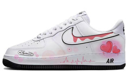 Кроссовки Nike Air Force 1 Skateboard Shoes Men Low-Top White Pink dv0788-103(team10-流体爱心) | white