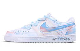 Кроссовки Nike Court Vision 1 Skateboarding Shoes Men Low-top White/Blue, голубой dh2987-110(team195-男款蓝染薇境) | sky blue