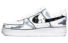 Кроссовки Nike Air Force 1 Skateboard Shoes Men Low-Top White Black Gray cw2288-111(team74-破碎断裂)