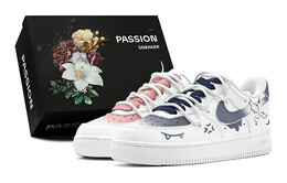 Air Force 1 Скейтборд Кроссовки Мужские Низкие розовый Nike, темно-синий cw2288-111(teams-蓝粉鸳鸯男s-box) | navy blue