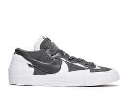 Кроссовки Nike Sacai X Blazer Low 'Iron Grey', серый dd1877 002 | grey