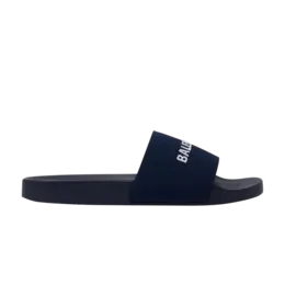 Кроссовки Balenciaga Logo Embroidered Pool Slides, синий 695557 w1s9c 4590 | blue