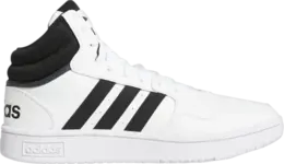 Кроссовки Adidas Hoops 3.0 Mid 'Black White', черный gw3019 | black