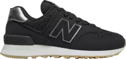 Кроссовки New Balance Wmns 574 'Black Dark Silver Metallic', черный wl574scp | black