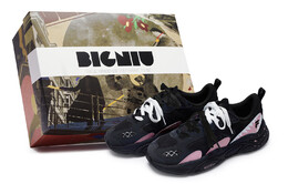 Кроссовки Fila Lifestyle Shoes Men Low-top Black/pink, черный f12m141116fbk(team80-潮汐灰粉sbox) | black, gray, pink, white