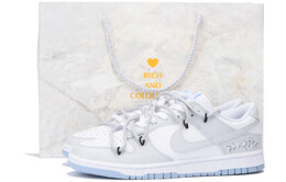 Кроссовки Nike Dunk Skateboarding Shoes Men Low-top White/gray, серый/белый dv0831-109(team32-月球轨迹sbox) | gray/white