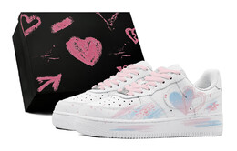 Кроссовки Nike Air Force 1 Skateboarding Shoes Men Low-top White/Blue, синий cw2288-111(team88-梦幻蓝男s-box) | blue