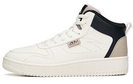 Мужские кроссовки для скейтбординга Life Collection с высоким берцем белого/черного цвета Anta 912038010-17