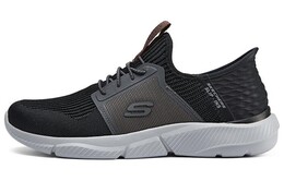 Кроссовки Skechers Lifestyle Shoes Men Low-top Dark Gray, черный/серый 210609-bkgy | black/gray