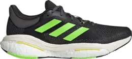 Кроссовки Adidas SolarGlide 5 'Black Solar Green', черный gx6703 | black