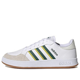 Кроссовки neo breaknet court lifestyle shoes Adidas, белый gy9587 | cloud white / collegiate green / impact yellow