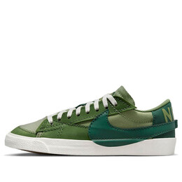 Кроссовки блейзер низкие 77 джамбо Nike, зеленый fj5468-386 | oil green/gorge green-treeline-sail-total orange
