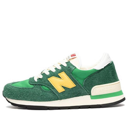Кроссовки 990v1 New Balance, зеленый m990gg1 | green/golden yellow/white