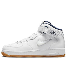 Кроссовки air force 1 mid jewel qs Nike, белый dh5622-100 | white/midnight navy/gum yellow