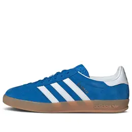 Кроссовки газель для помещений Adidas, синий ji2061 | blue/white/gum