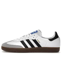 Кроссовки самба веганские Adidas, белый h01877 | cloud white/core black/gum