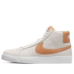 Кроссовки zoom blazer mid sb Nike, белый dm0587-100 | white/orange