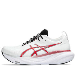 Кроссовки гель нимбус 25 годовщина Asics, белый 1011b750-100 | white/classic red
