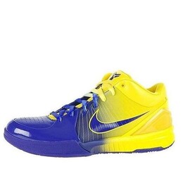 Кроссовки зум кобе 4 Nike, желтый 344335-400 | yellow/purple