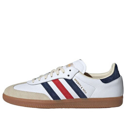 Кроссовки x sporty & rich samba og Adidas, белый ih8338 | cloud white/night indigo/collegiate red