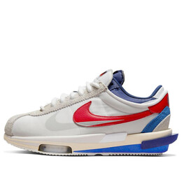Кроссовки x sacai Zoom Cortez SP Nike, белый dq0581-100 | white university red blue