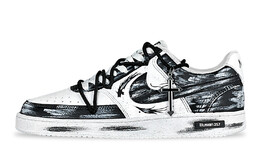 Кеды Nike Court Vision 1 Skateboard Shoes Men Low-Top White, черный dh2987-101(team257-暗影涟漪) | black