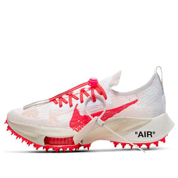 Кроссовки x off white air zoom tempo next% Nike, белый cv0697-100 | white/red