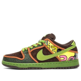 Кроссовки sb dunk low Nike, коричневый 789841-332 | brown/green