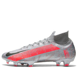 Кроссовки mercurial superfly 7 elite fg Nike, серый aq4174-906 | metallic bomber grey/particle grey/laser crimson/black