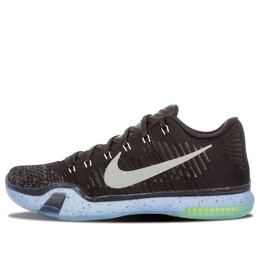 Кроссовки kobe 10 elite premium htm Nike, черный 805937-002 | black/metallic sivler-drk grey