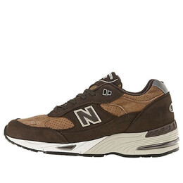 Кроссовки 991 сделано в Англии New Balance, коричневый m991dbt | dark brown/white