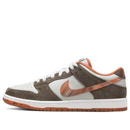 Кроссовки x crushed dc sb dunk low Nike, белый dh7782-001 | white/brown/orange