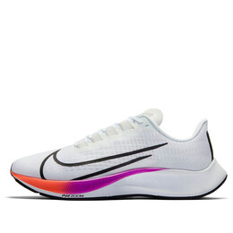 Кроссовки air zoom pegasus 37 Nike, белый bq9646-103 | white/flash crimson/hyper violet/spruce aura/vapor green/black
