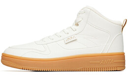 Кроссовки для скейтбординга Life Collection мужские, среднего размера, цвета слоновой кости, бело-коричневые Anta 912038010-3