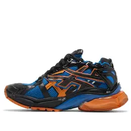 Кроссовки runner sneakers 'blue orange black mesh and nylon' Balenciaga, синий 677403w3rb34719 | blue/black/orange/white/silver