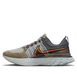 Кроссовки react infinity run flyknit 2 Nike, серый dc4577-001 | gray/orange/brown