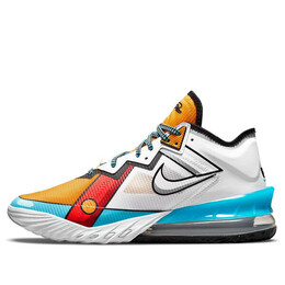 Кроссовки lebron 18 низкие Nike, белый cv7562-104 | white/blue/yellow