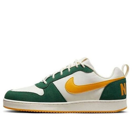 Кроссовки Court Borough низкая премия Nike, белый 844881-100 | white/green/yellow