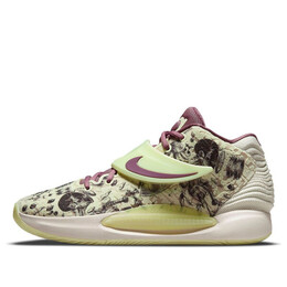 Кроссовки кд 14 Nike, зеленый cw3935-300 | light green/purple