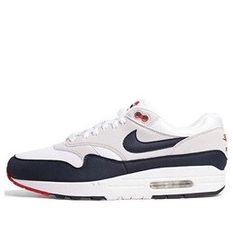 Кроссовки air max 1 og Anniversary Nike, белый 908375-104 | white/dark obsidian-neutral grey-black
