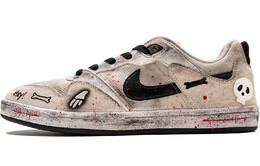 Кеды мужские, SB Alleyoop обувь для скейтбординга Низкая Черный Коричневый Nike cj0882-100(teamf-恶搞骷髅) | black brown