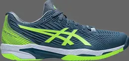 Кроссовки solution speed ff 2 'steel blue hazard green' Asics, синий 1041a182 402 | blue