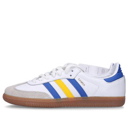 Кроссовки самба команда leeds united fc Adidas, белый ig0654 | white/black/blue/yellow/brown