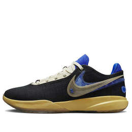 Кроссовки Nike LeBron 20 'Uninterrupted', черный fn0941-001 | black/coconut milk-hyper royal-topaz gold