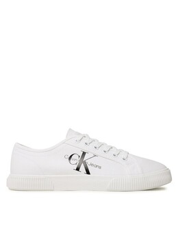 Тканевые кроссовки Essential Vulcanized 1 Calvin Klein, белый essential vulcanized 1 ym0ym00306 | weiß