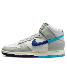 Кроссовки данк высокие Nike, белый dz2535-100 | summit white/baltic blue-deep royal blue-light silver