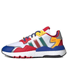 Кроссовки ночные джоггеры Adidas, белый fz1957 | white/red/blue/yellow